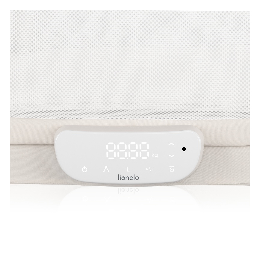 Lionelo - CORAL White Baby Crib with Built-in Scale