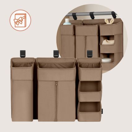 Lionelo - Crib Organizer 3-in-1 SIDEPOCKET Beige