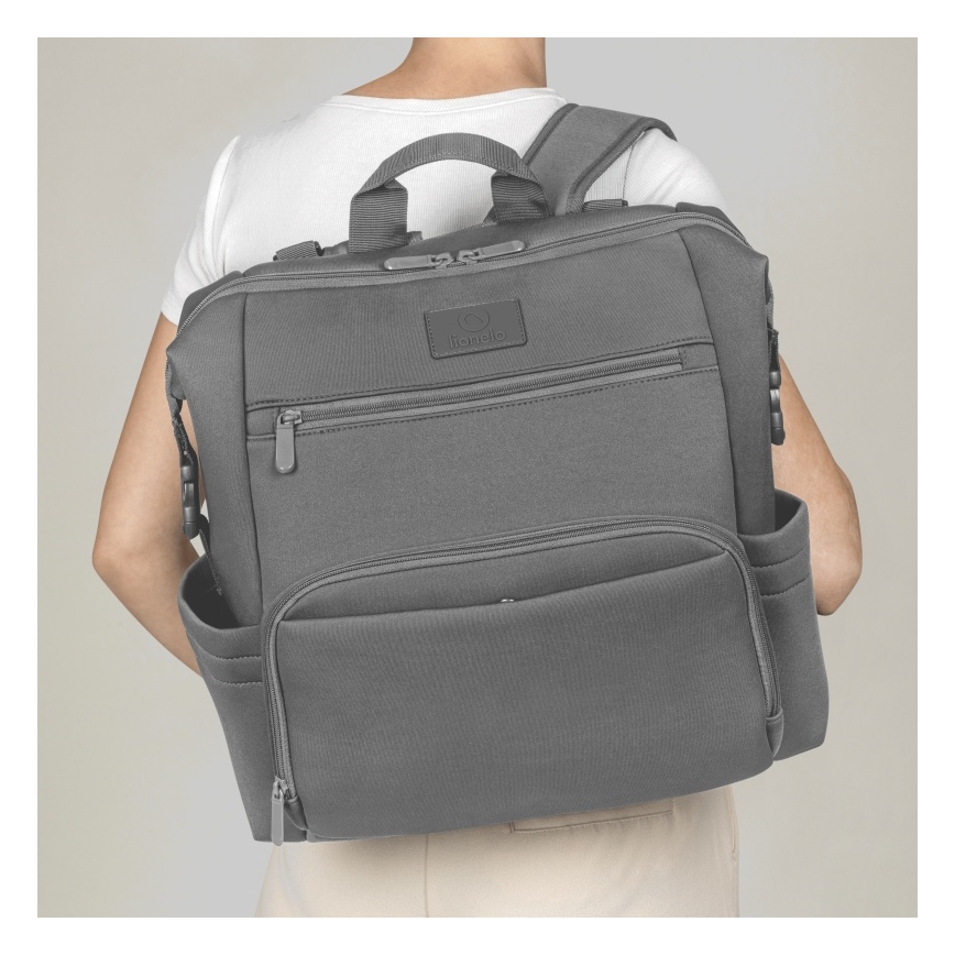 Lionelo - CUBE Stroller Changing Bag, Grey Stone