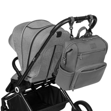 Lionelo - CUBE Stroller Changing Bag, Grey Stone