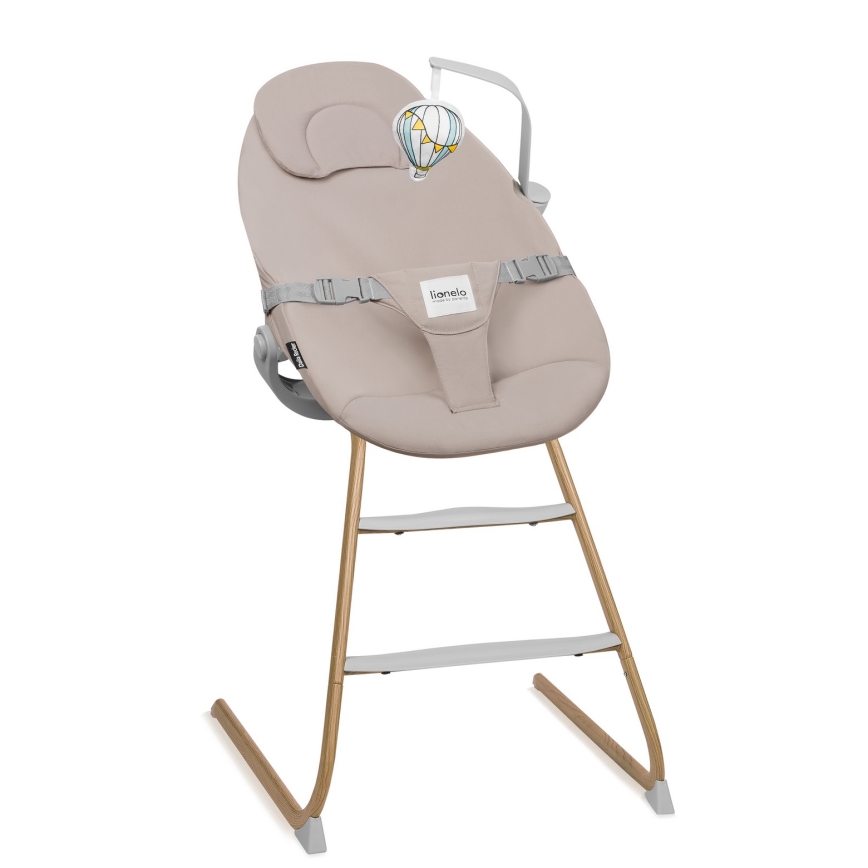 Lionelo - DALIA SET 4-in-1 Children's Dining Chair Grey Stone Natural