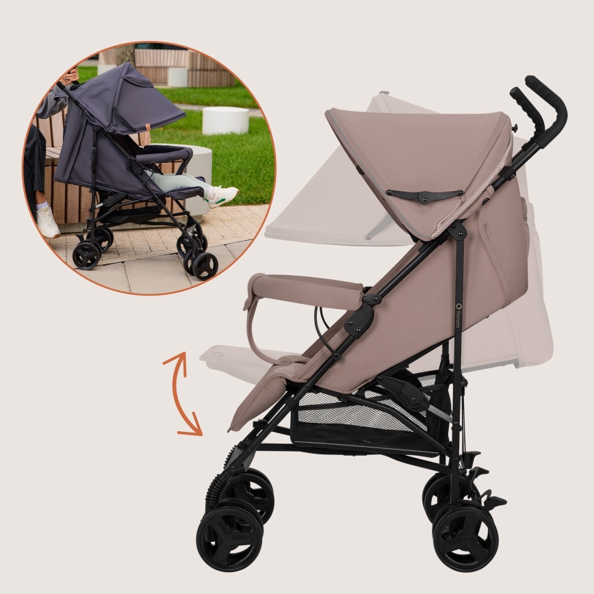 Lionelo - ELIA Umbrella Stroller, Beige Taupe