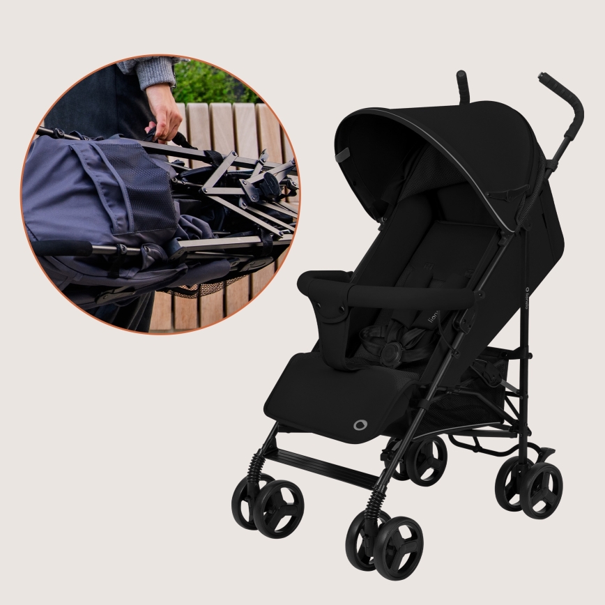 Lionelo - ELIA Umbrella Stroller Black Onyx