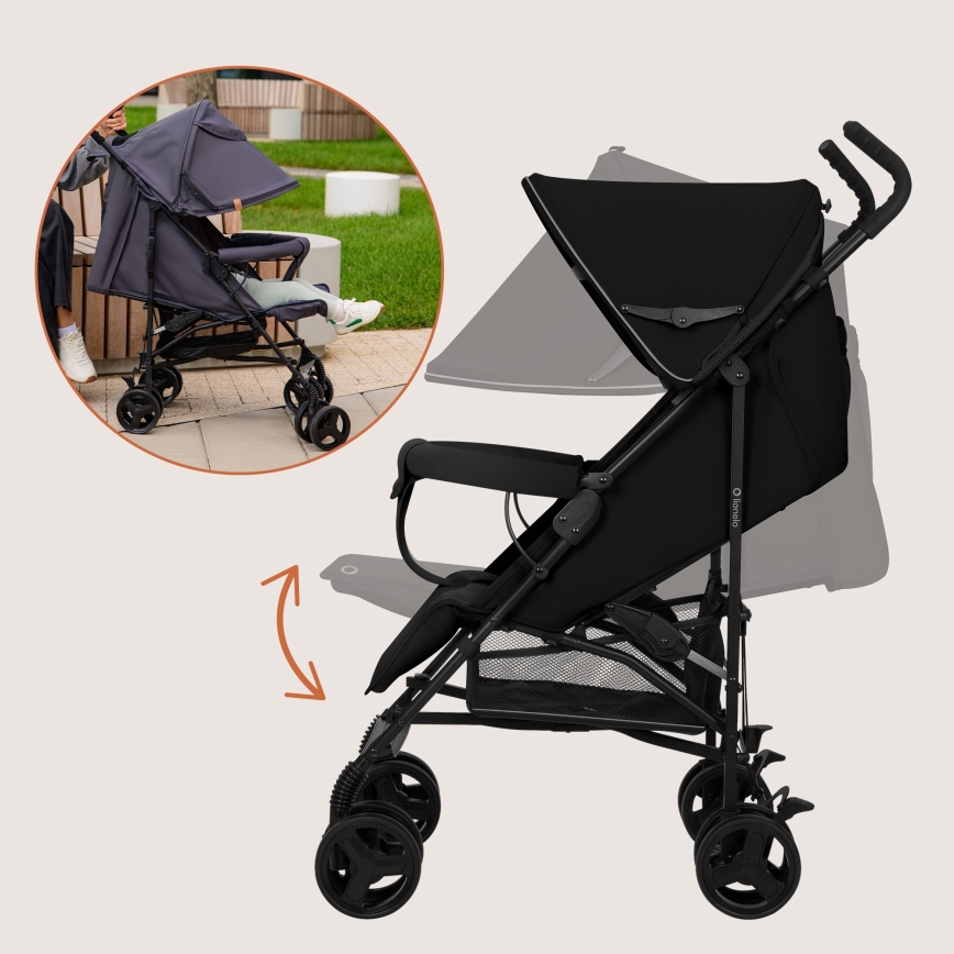 Lionelo - ELIA Umbrella Stroller Black Onyx