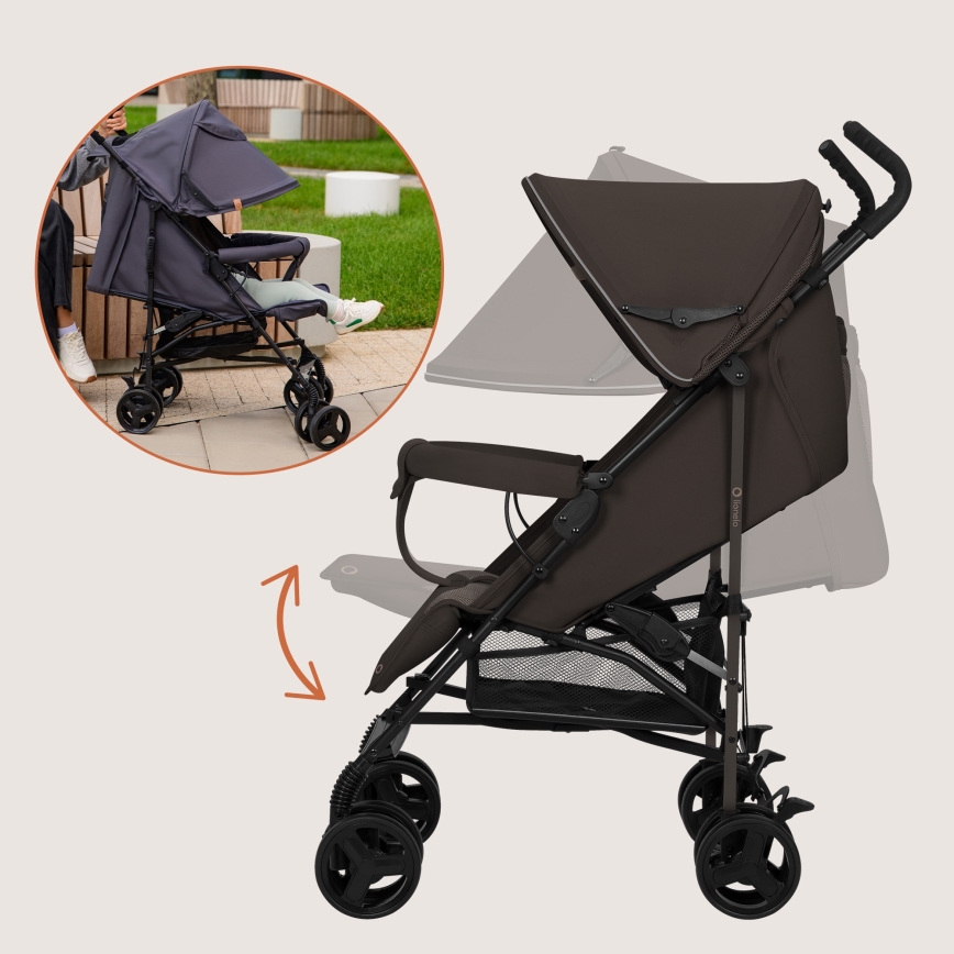 Lionelo - ELIA Umbrella Stroller Brown Chocolate
