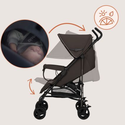 Lionelo - ELIA Umbrella Stroller Brown Chocolate