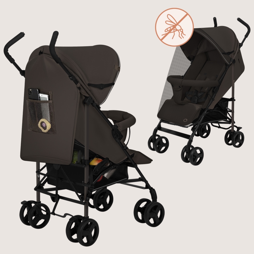 Lionelo - ELIA Umbrella Stroller Brown Chocolate