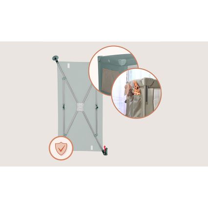 Lionelo - ELLEN 3-in-1 Travel Cot, Green Sage