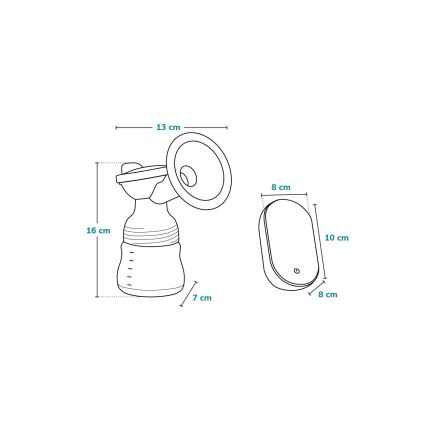 Lionelo - FIDI GO Electric Rechargeable Breast Pump 5V 1200 mAh 150ml
