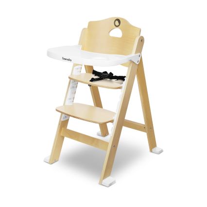 Lionelo - FLORIS 3-in-1 Children's High Chair White Natural