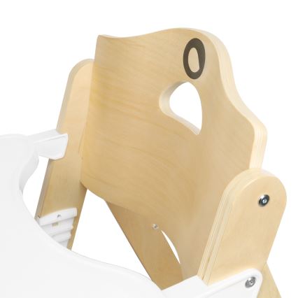 Lionelo - FLORIS 3-in-1 Children's High Chair White Natural