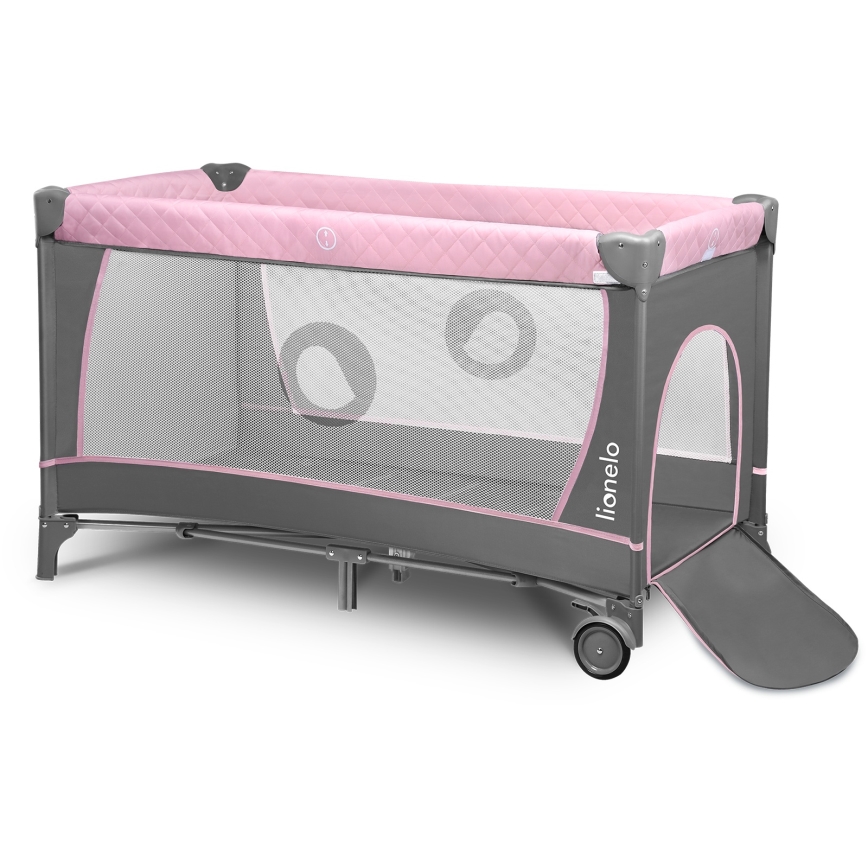Lionelo - FLOWER Flamingo Travel Cot
