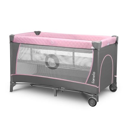 Lionelo - FLOWER Flamingo Travel Cot