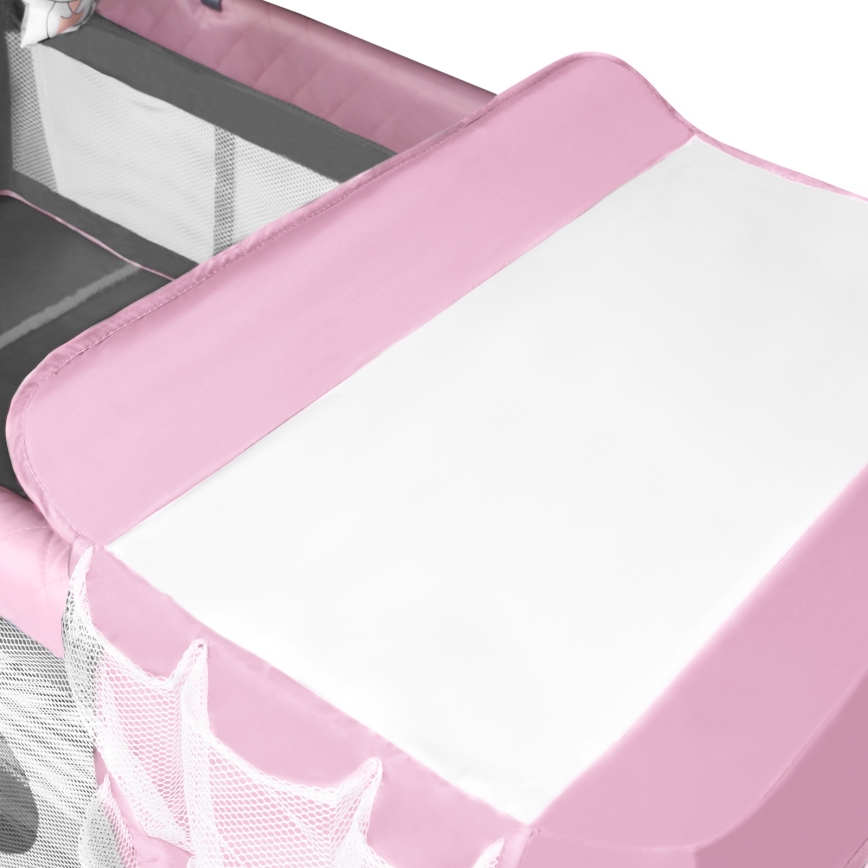 Lionelo - FLOWER Flamingo Travel Cot