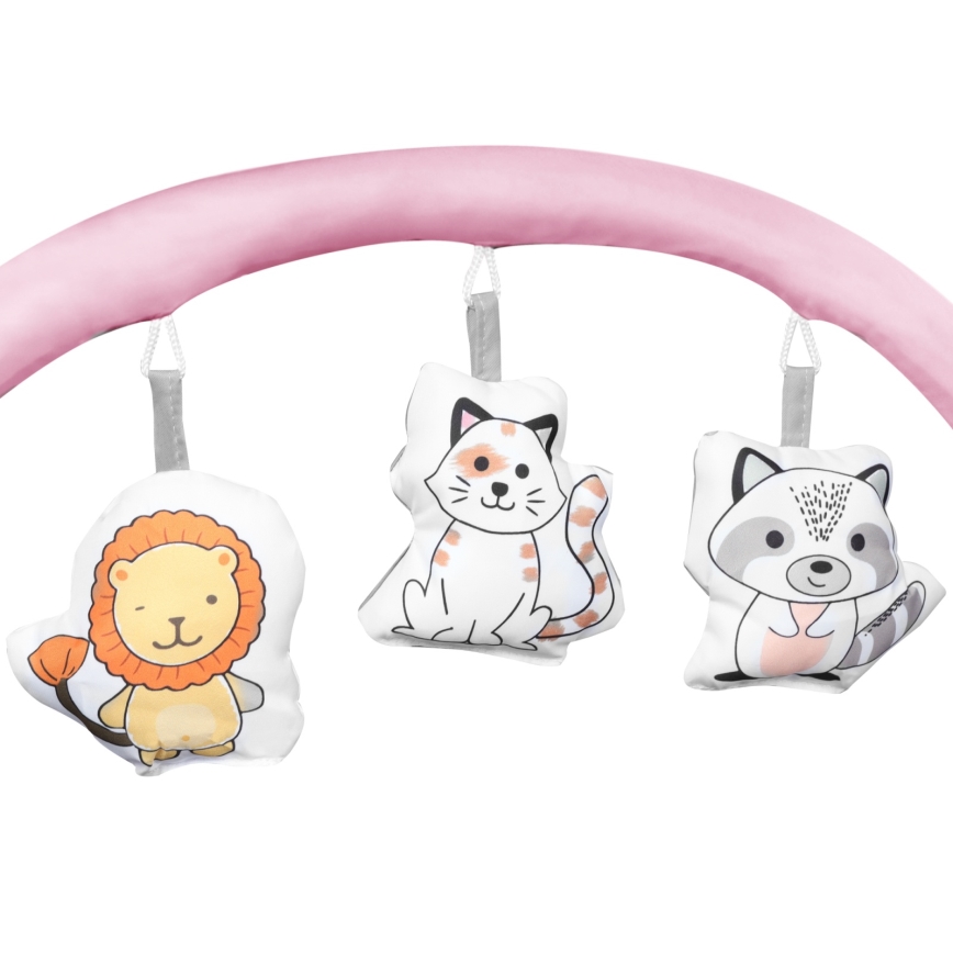 Lionelo - FLOWER Flamingo Travel Cot
