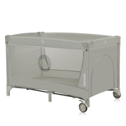 Lionelo - FLOWER Travel Cot, Cappuccino