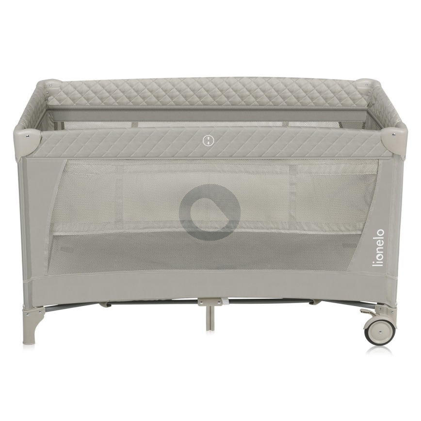 Lionelo - FLOWER Travel Cot, Cappuccino