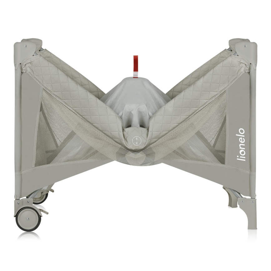 Lionelo - FLOWER Travel Cot, Cappuccino