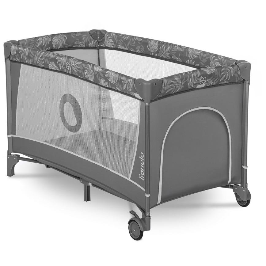 Lionelo - FLOWER Travel Cot Grey Stone