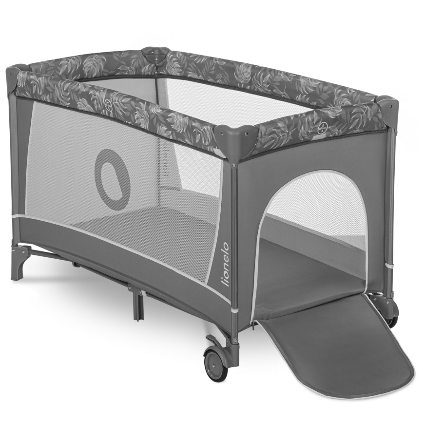 Lionelo - FLOWER Travel Cot Grey Stone