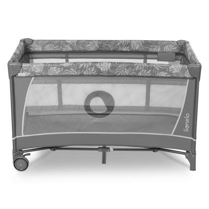 Lionelo - FLOWER Travel Cot Grey Stone