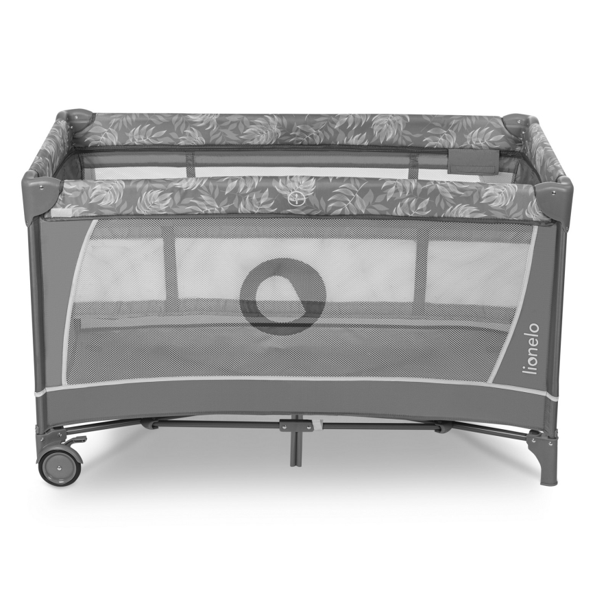 Lionelo - FLOWER Travel Cot Grey Stone