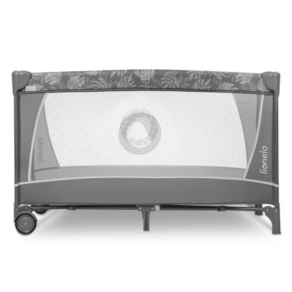 Lionelo - FLOWER Travel Cot Grey Stone