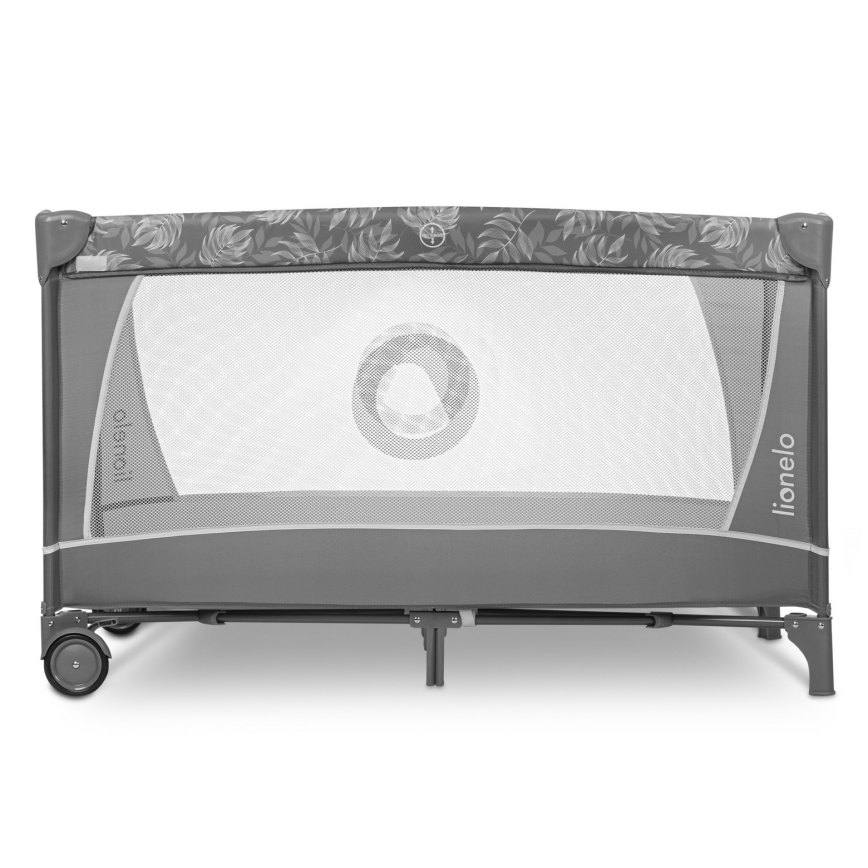 Lionelo - FLOWER Travel Cot Grey Stone