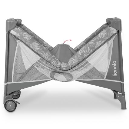 Lionelo - FLOWER Travel Cot Grey Stone