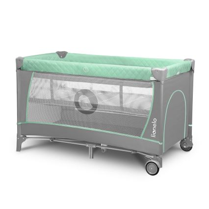 Lionelo - FLOWER Travel Cot Turquoise