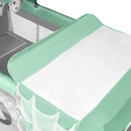 Lionelo - FLOWER Travel Cot Turquoise