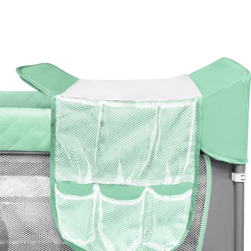 Lionelo - FLOWER Travel Cot Turquoise