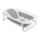 Lionelo - Foldable baby bathtub with thermometer BABY BUBBLE 2x LR44 Grey Dove