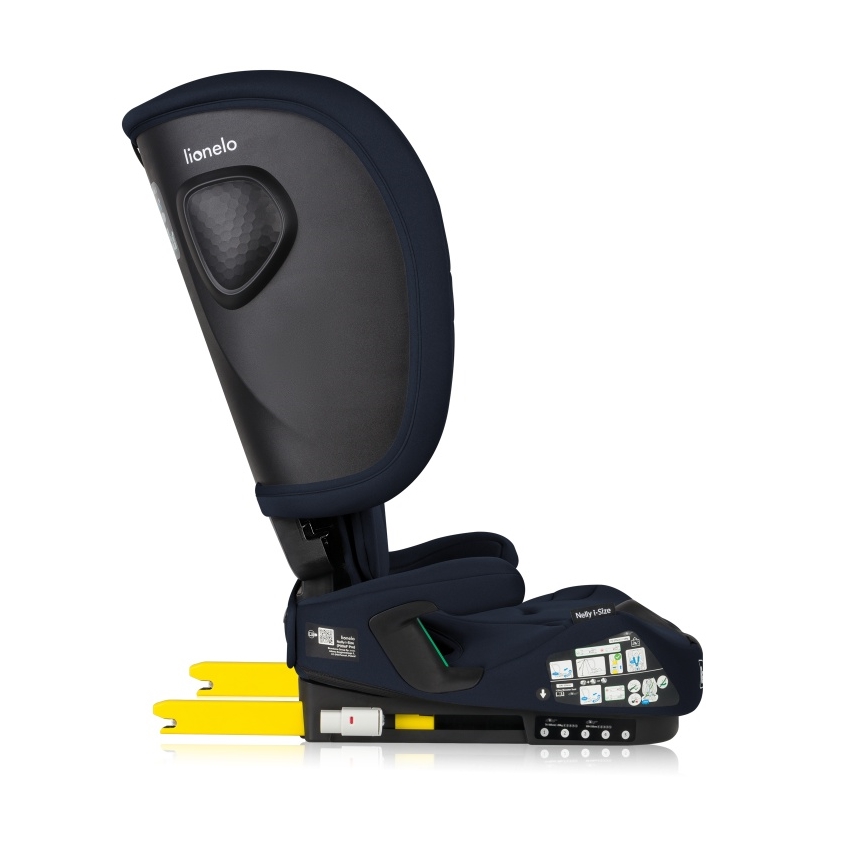 Lionelo - Foldable car seat NELLY i-Size 76-150 cm Navy Blue