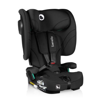 Lionelo - Foldable child car seat NELLY i-Size 76-150 cm Black Carbon