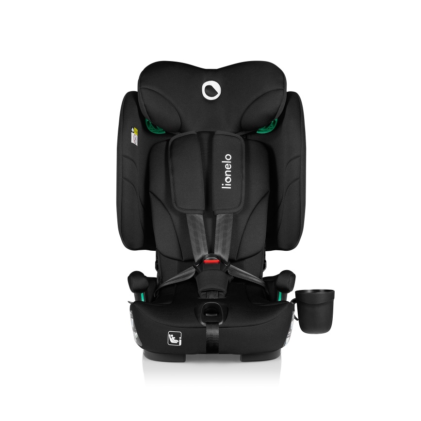 Lionelo - Foldable child car seat NELLY i-Size 76-150 cm Black Carbon