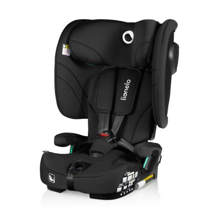 Lionelo - Foldable child car seat NELLY i-Size 76-150 cm Black Carbon