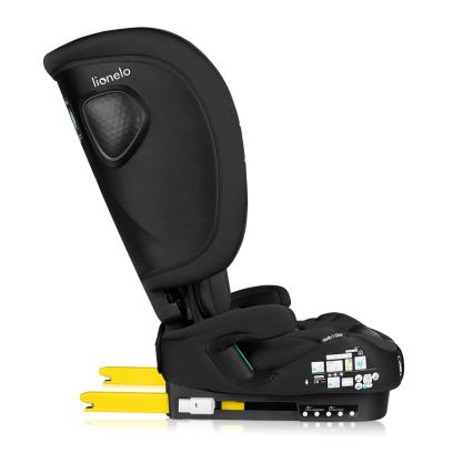 Lionelo - Foldable child car seat NELLY i-Size 76-150 cm Black Carbon