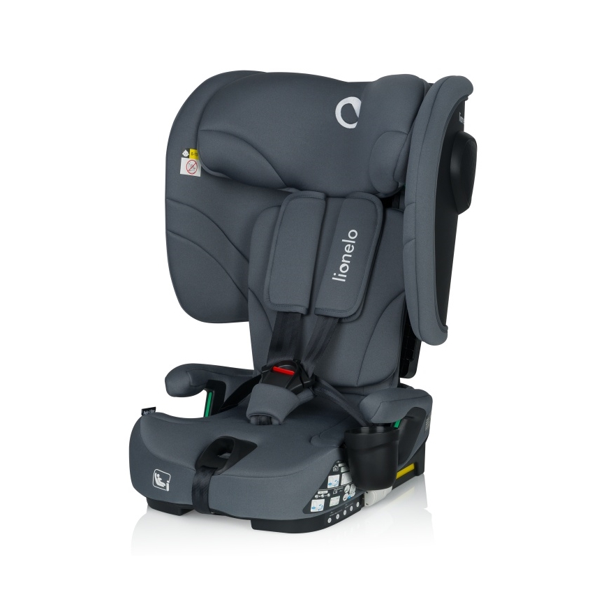 Lionelo - Foldable NELLY i-Size Car Seat 76-150 cm Grey Graphite