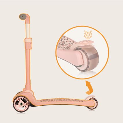 Lionelo - FRANKY 2-in-1 Kids' Scooter, Pink
