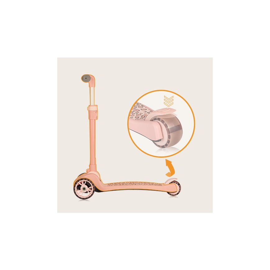 Lionelo - FRANKY 2-in-1 Kids' Scooter, Pink