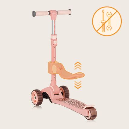 Lionelo - FRANKY 2-in-1 Kids' Scooter, Pink