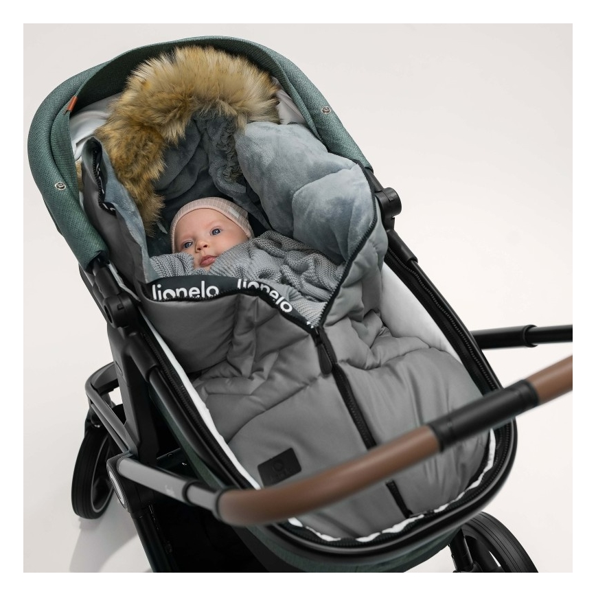 Lionelo - FRODE Children's Footmuff Grey Dove