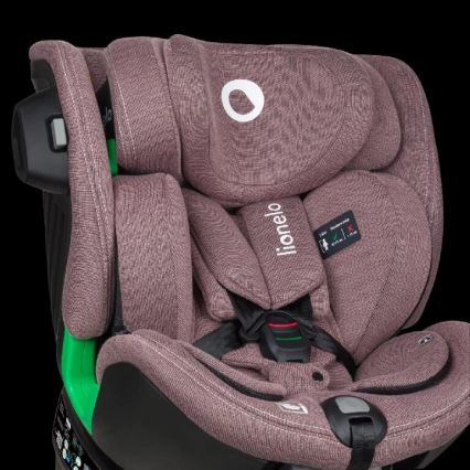 Lionelo - HARMONY i-Size Rotating Car Seat with Base, 40-150 cm, Pink