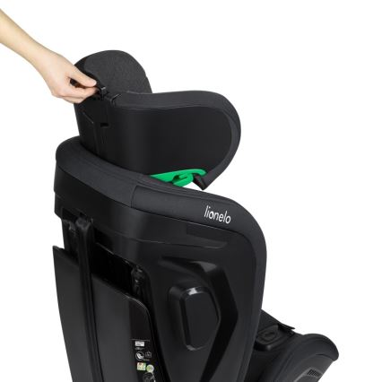 Lionelo - HARPER i-Size Rotating Car Seat with Base 76-150 cm Black Carbon