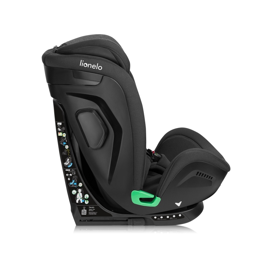 Lionelo - HARPER i-Size Rotating Car Seat with Base 76-150 cm Black Carbon
