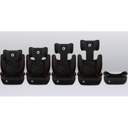 Lionelo - HUGO i-Size Car Seat 100-150 cm Black/Red