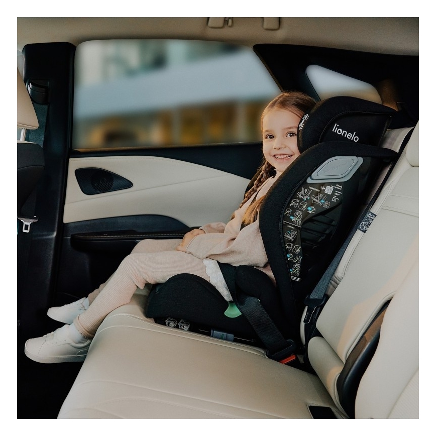 Lionelo - IGO i-Size Child Car Seat 100-150 cm Black Carbon