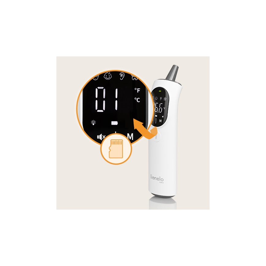 Lionelo - Infrared thermometer FEVERSCAN 2xAAA
