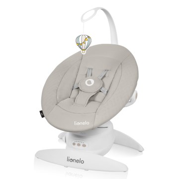 Lionelo - IRIS baby bouncer with melody, 4xAA, Beige Sand